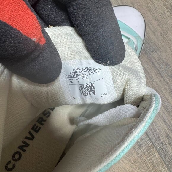 Converse Platform High Top Beach Glass Canvas Sneakers Women's Size 7 - Picture 5 of 7